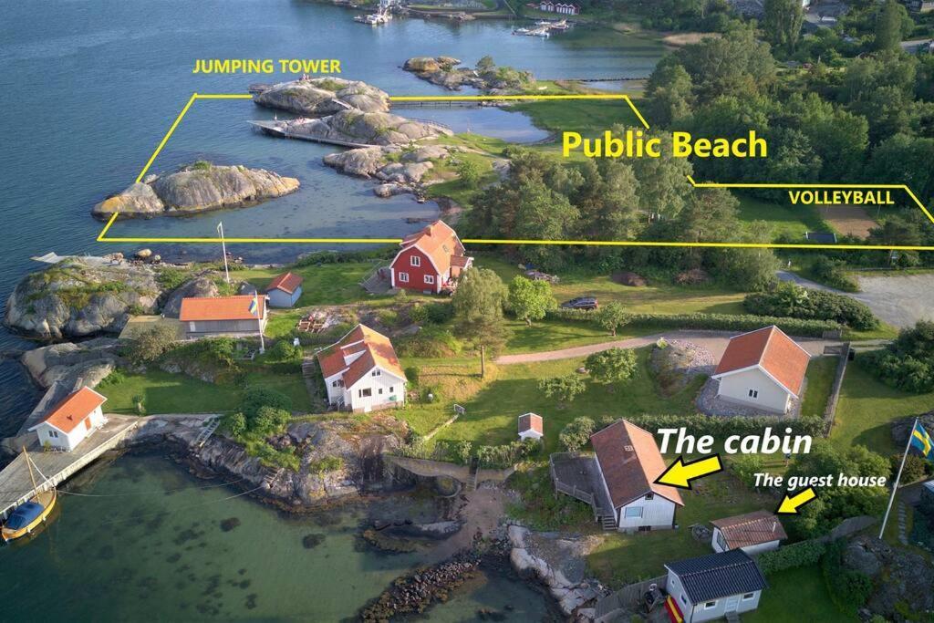 Cabin At The Sea Close To Public Beach With A Jumpingtower Hoviksnas Exterior foto